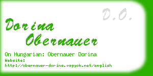 dorina obernauer business card